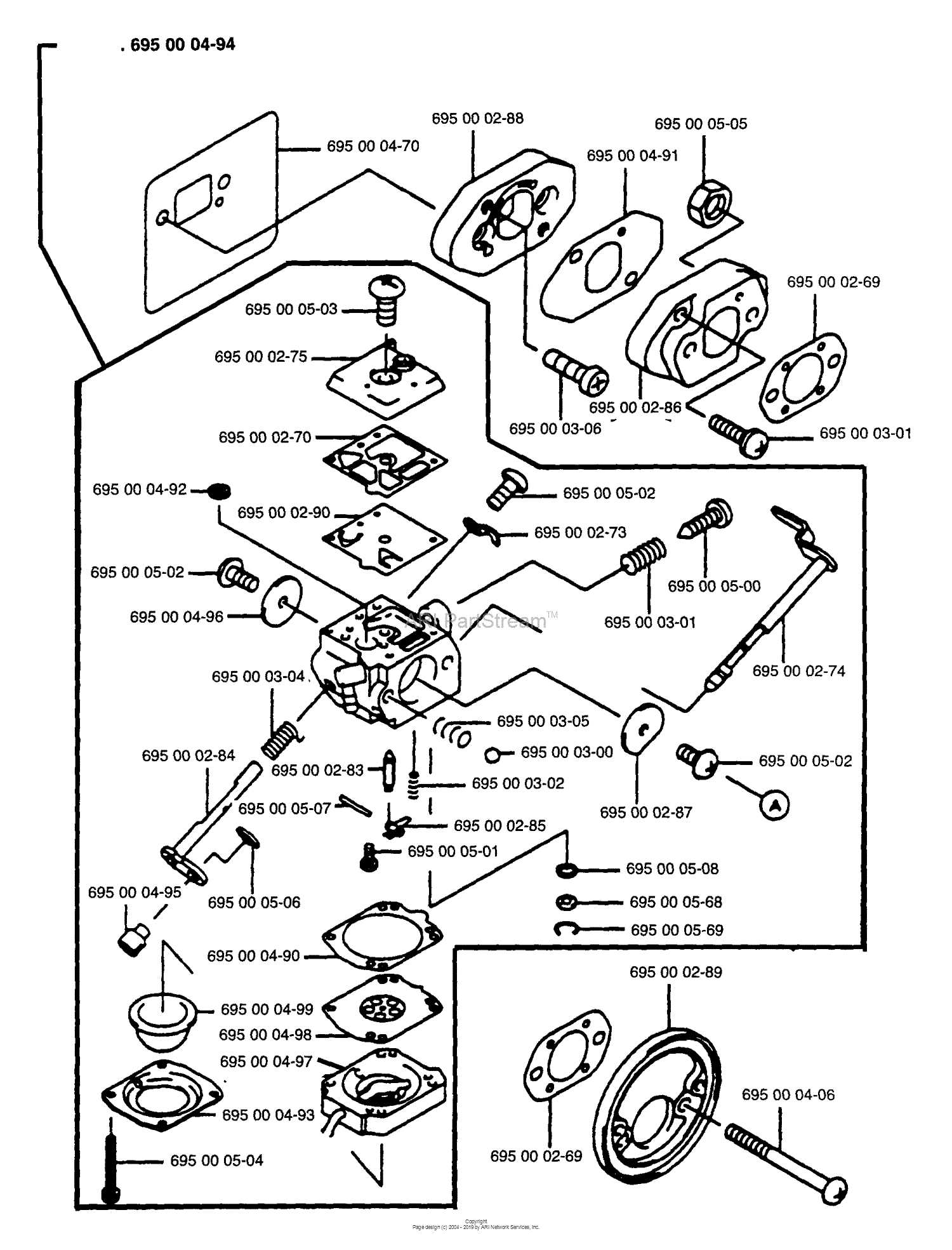 honda carburetor parts diagram