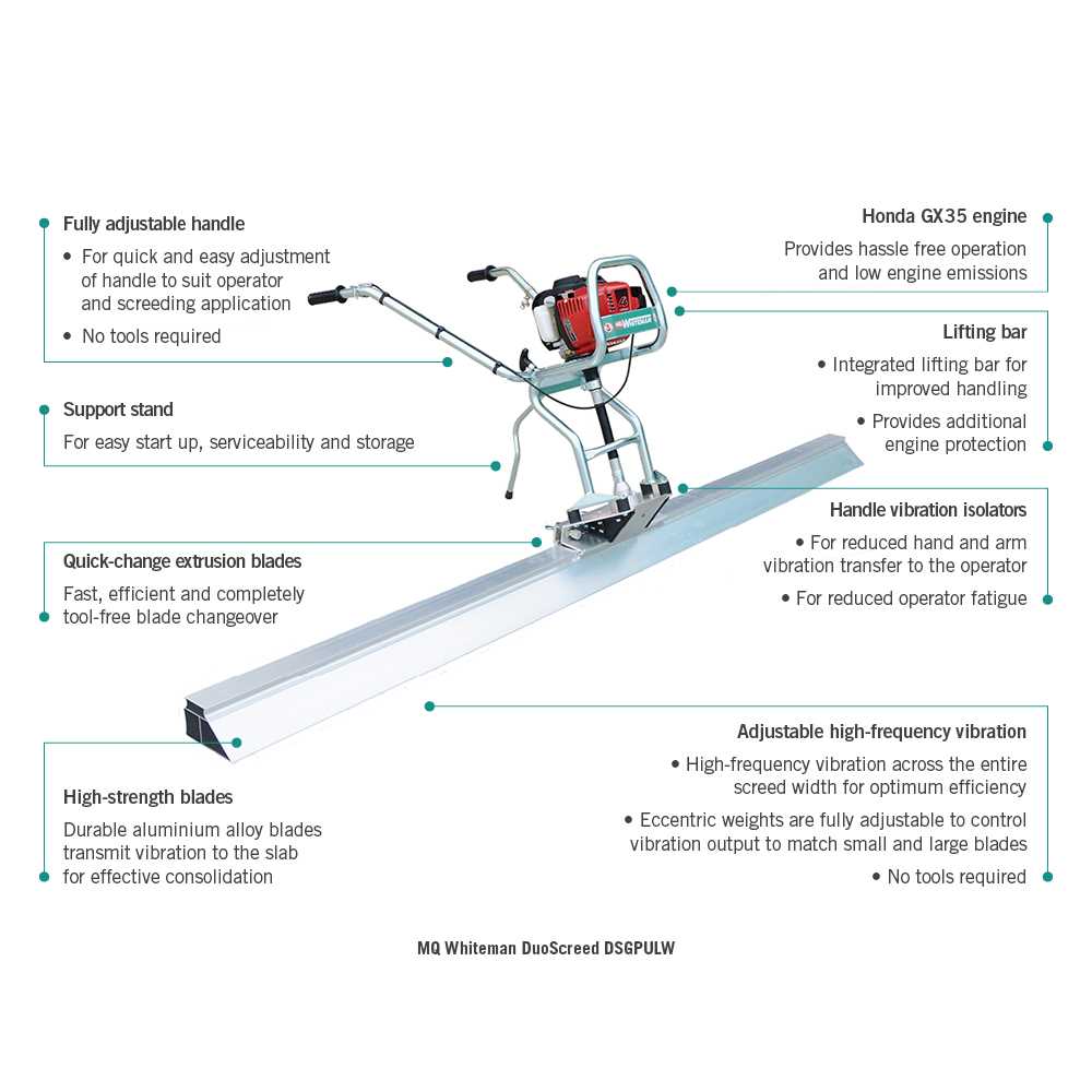 magic screed parts diagram