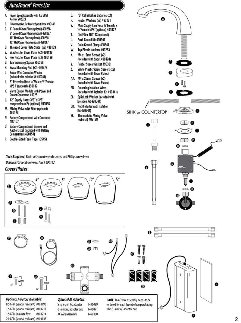 aerator parts diagram