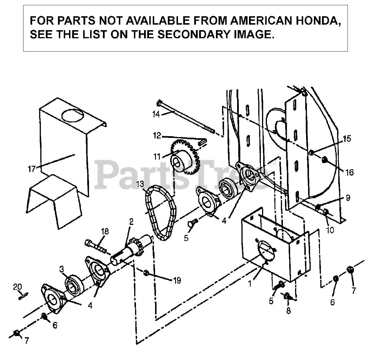 honda snowblower parts diagram