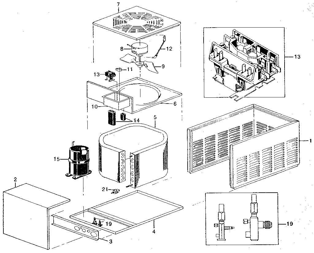 air conditioner parts diagram