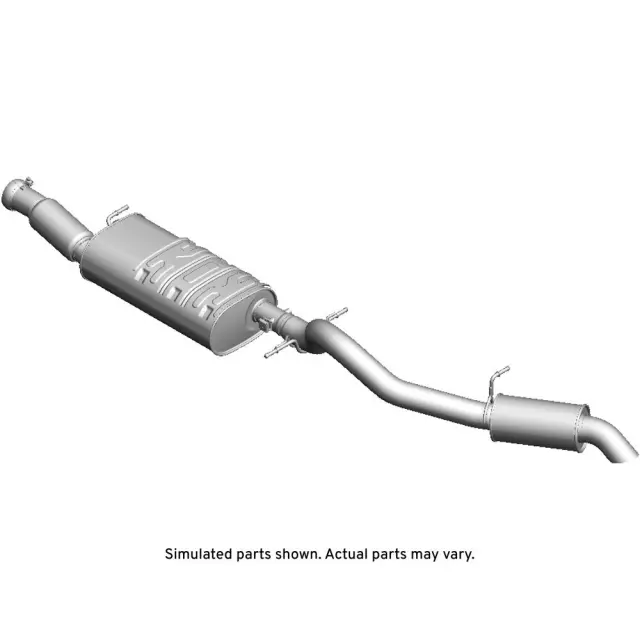 parts of a muffler diagram