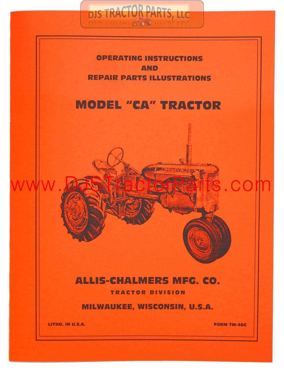 allis chalmers 185 parts diagram