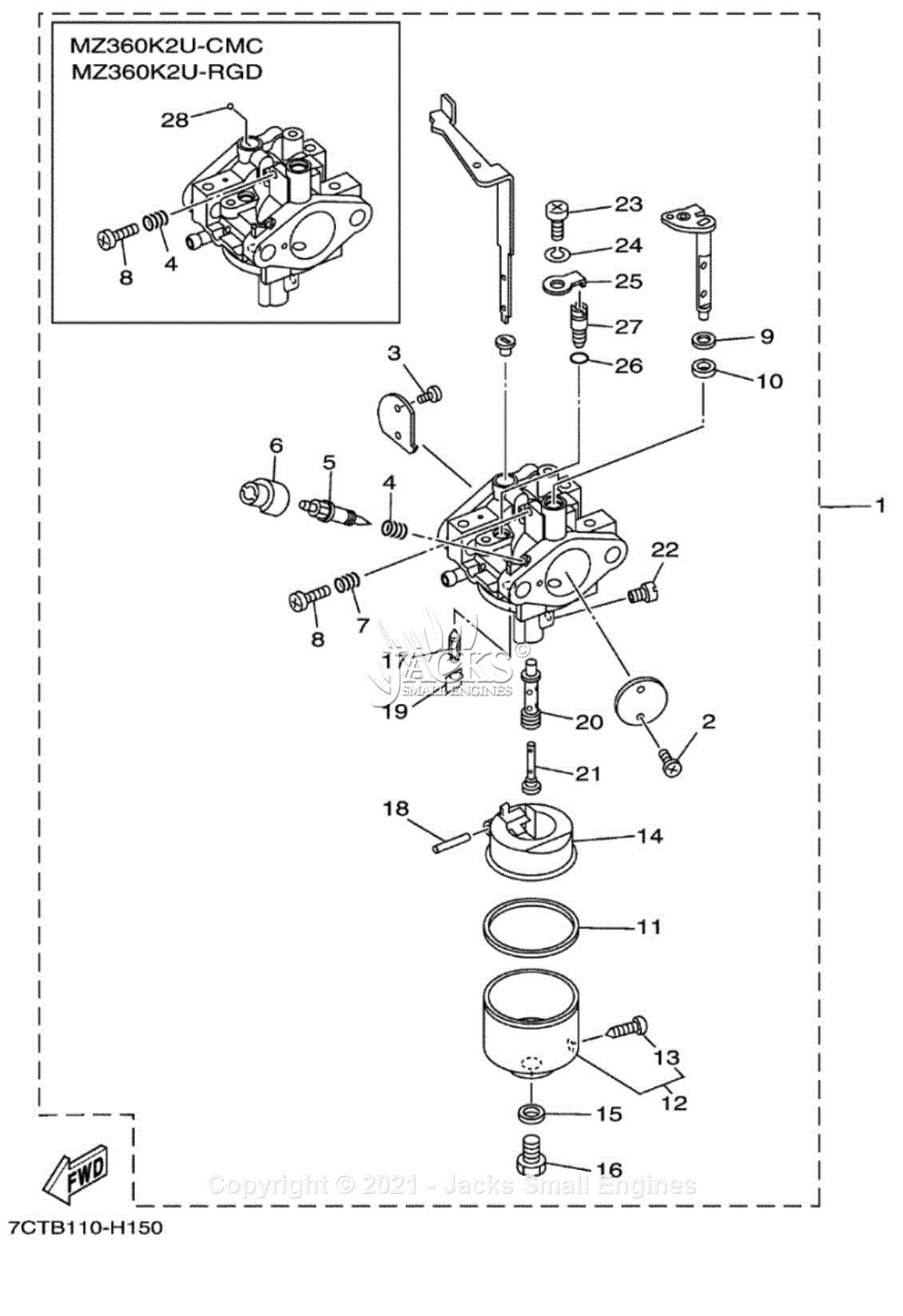 yamaha mz360 parts diagram