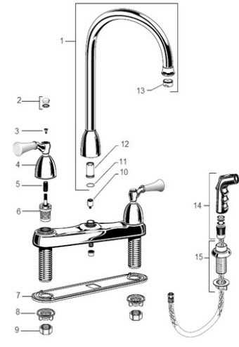 american standard cadet faucet parts diagram