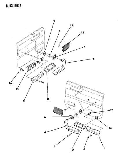 interior door parts diagram