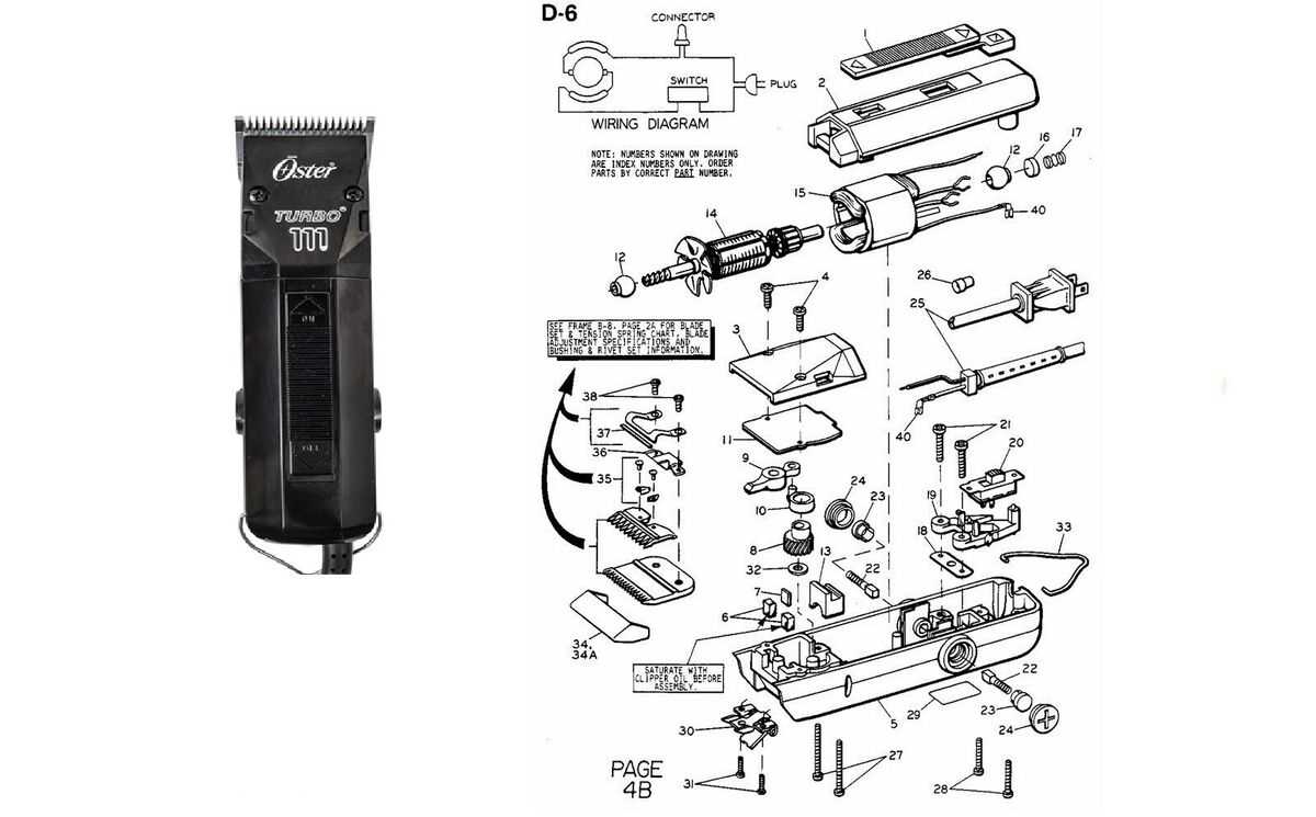 andis t outliner parts diagram