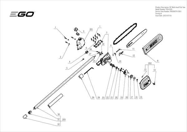 oregon ps250 pole saw parts diagram