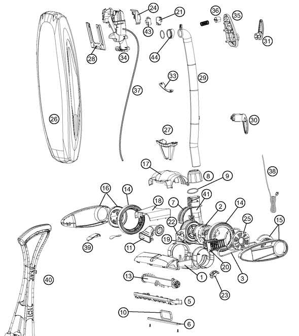 oreck xl parts diagram