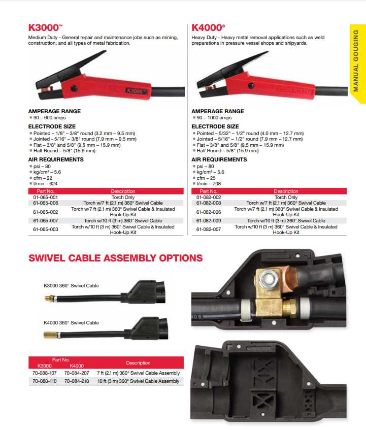 arcair k4000 parts diagram