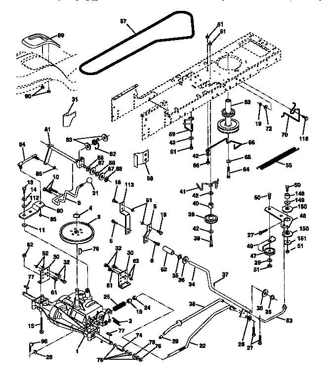 ariens lawn tractor parts diagram