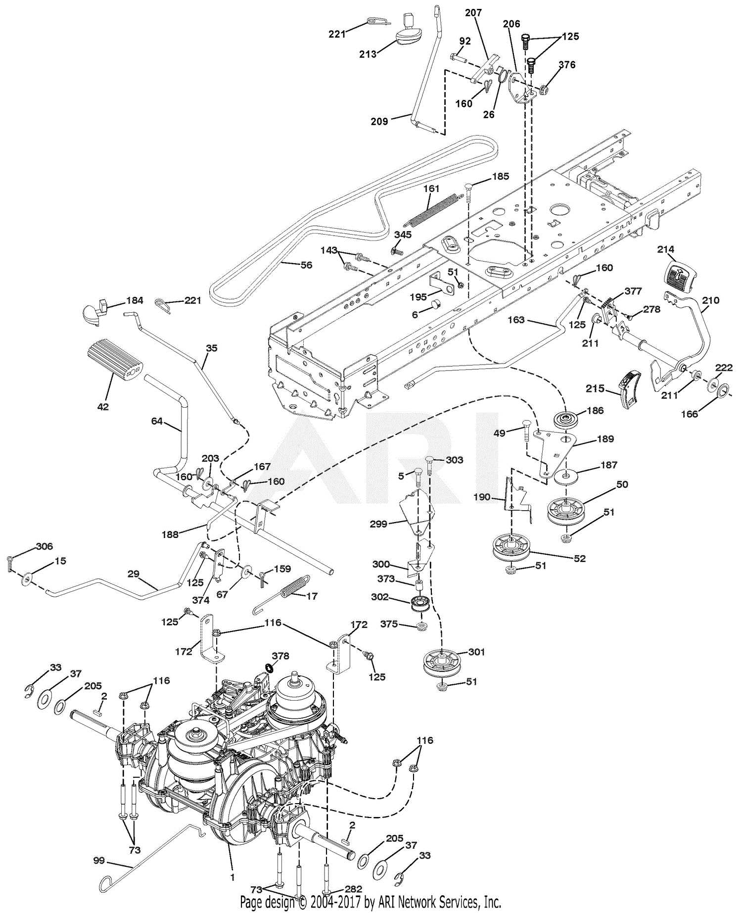 ariens lawn tractor parts diagram