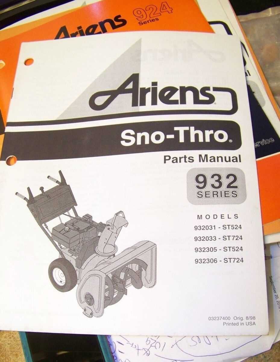 ariens st524 parts diagram