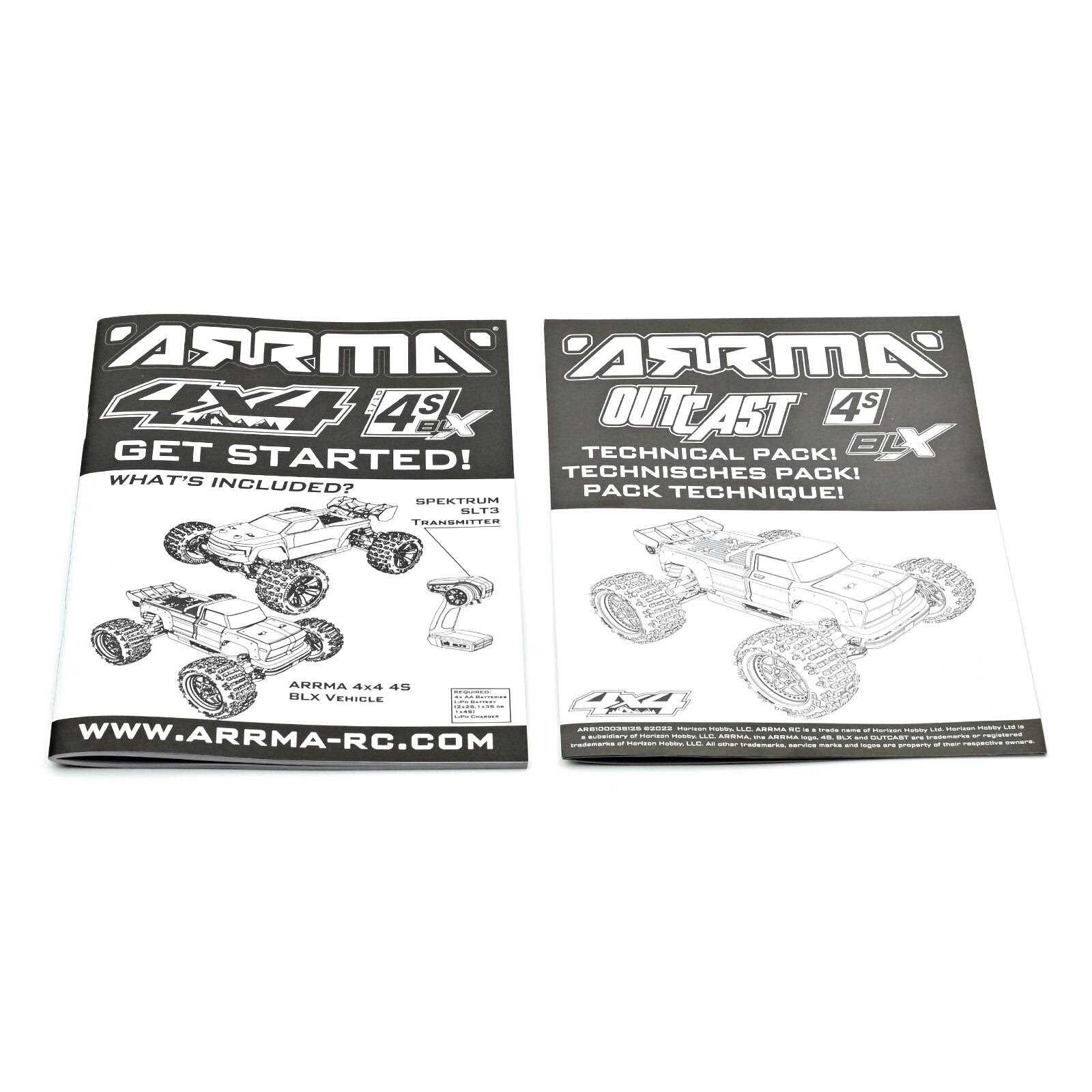 arrma outcast 6s parts diagram