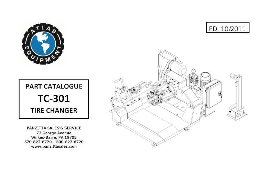 atlas tire changer parts diagram