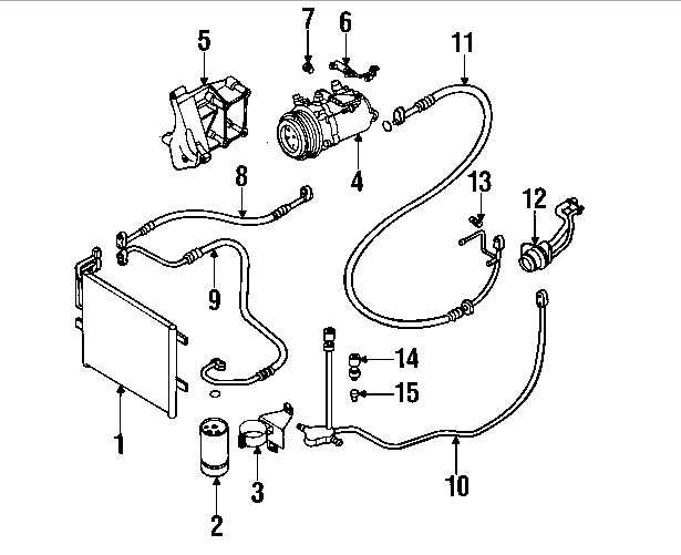 auto ac parts diagram