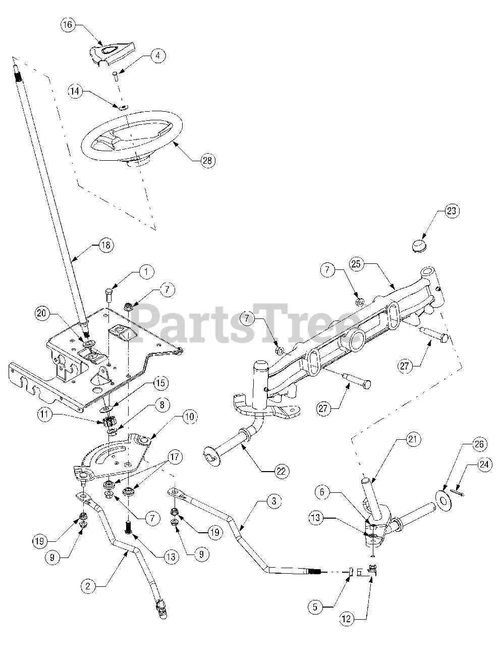 lt1050 cub cadet parts diagram