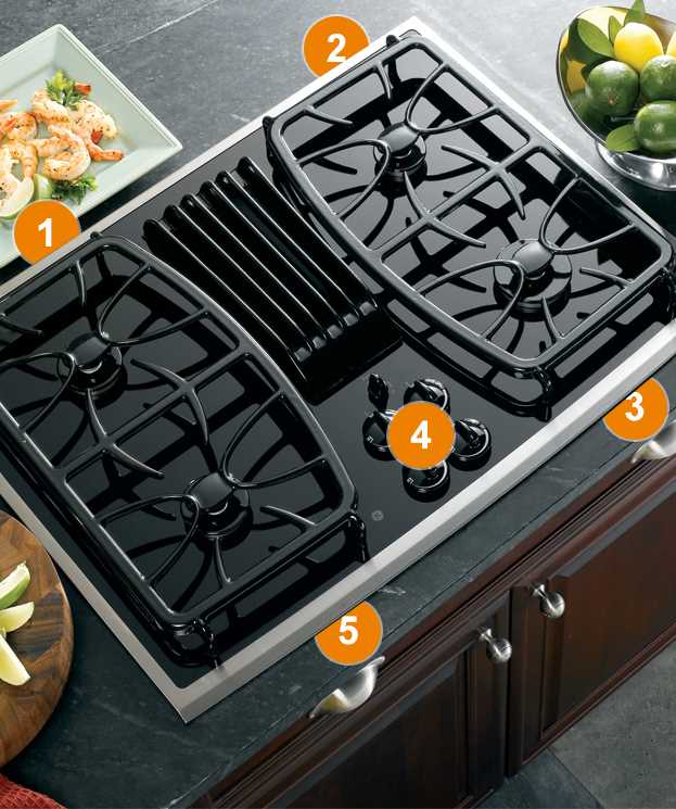 ge profile gas cooktop parts diagram