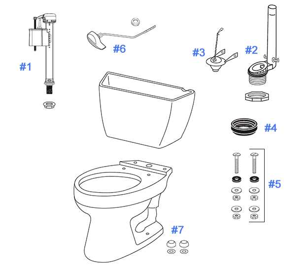 old toilet parts diagram