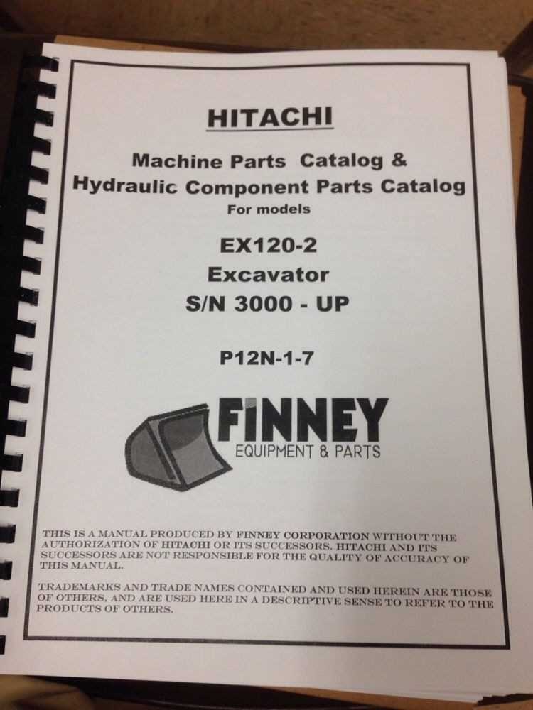 hitachi excavator parts diagram