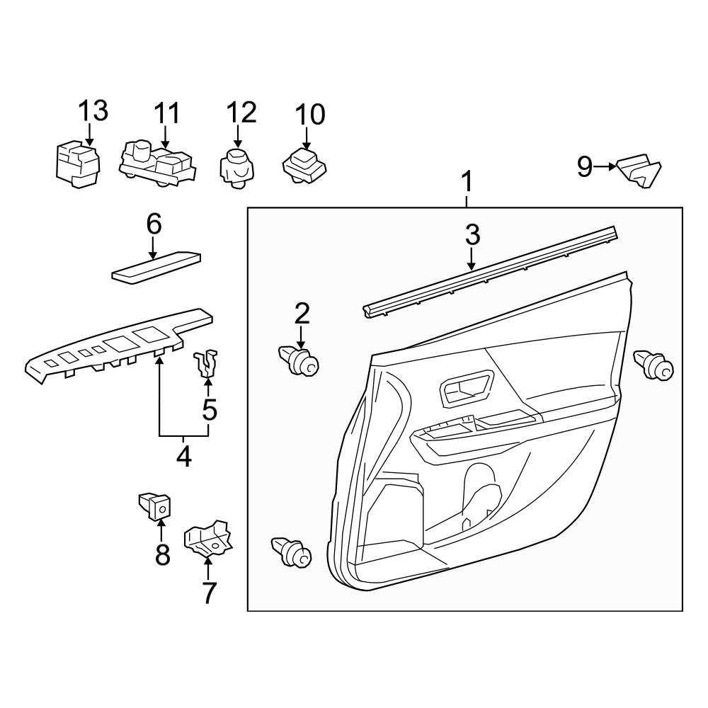 2016 toyota prius body parts diagram