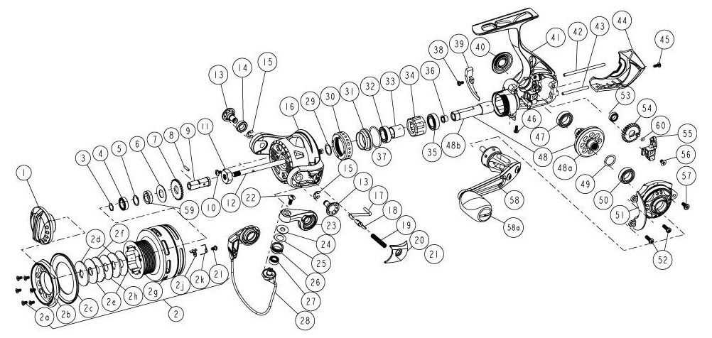 baitcaster reel quantum reel parts diagram