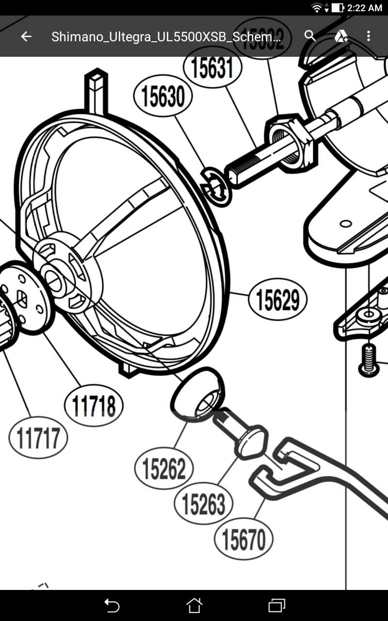 baitcasting reel parts diagram