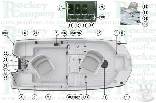 bass boat parts diagram