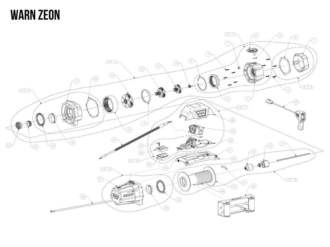 warn 8274 parts diagram