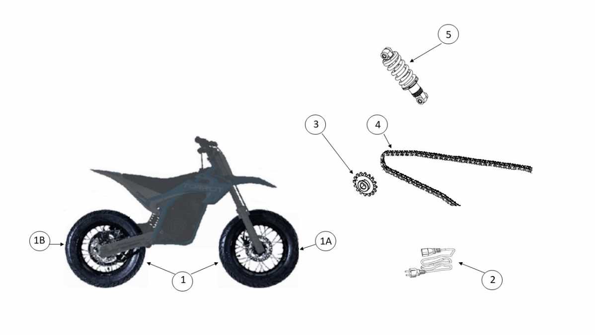 parts of a dirt bike diagram