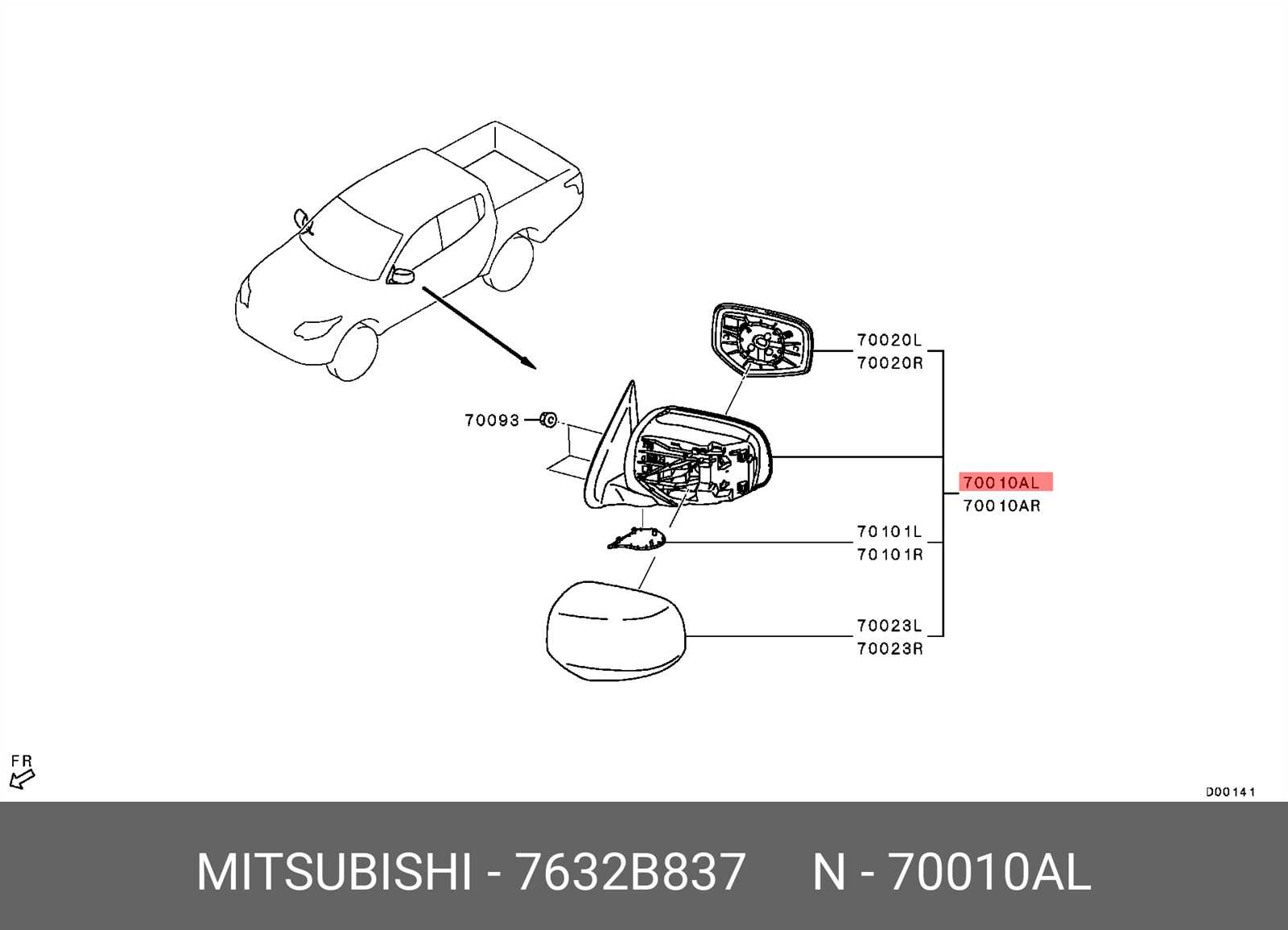 mitsubishi l200 parts diagram