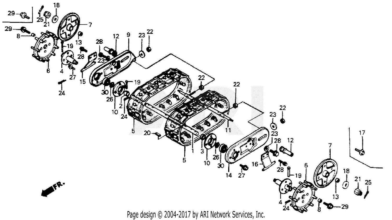 honda snowblower parts diagram