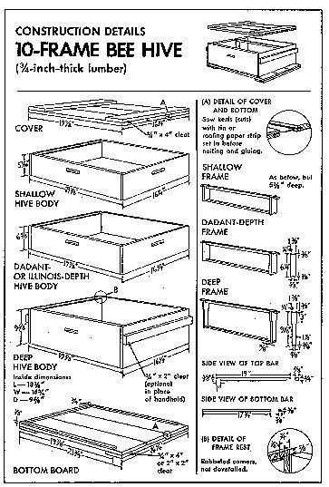 bee hive parts diagram