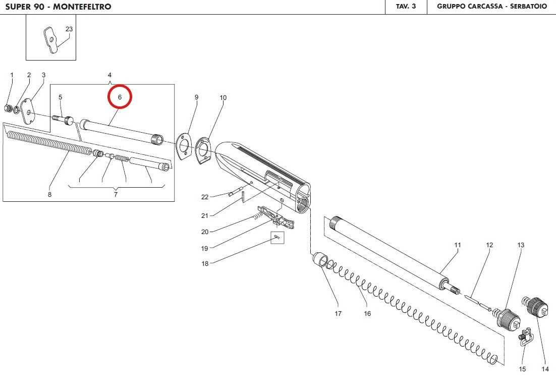 benelli supernova parts diagram