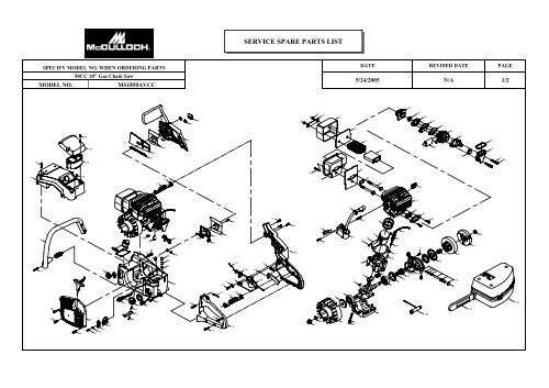 mcculloch lawn mower parts diagram