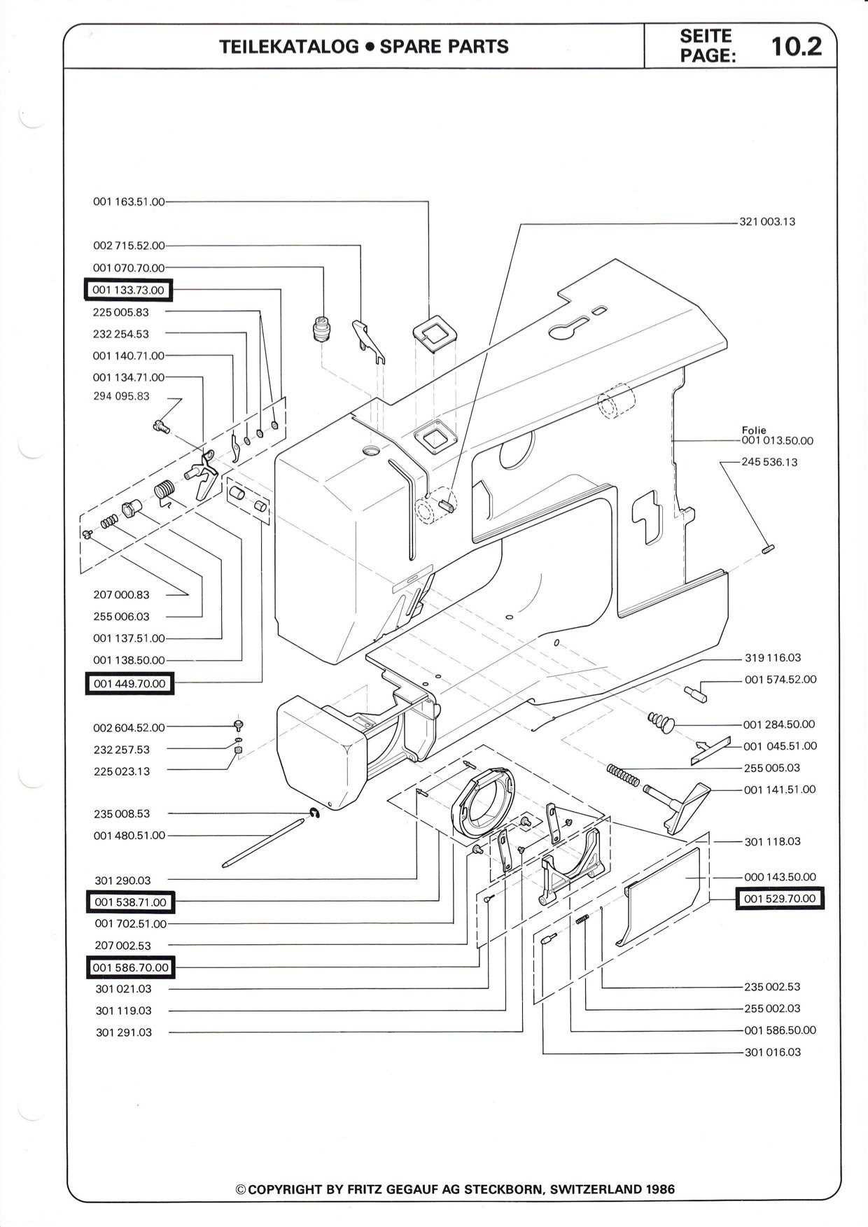 bernina 930 parts diagram