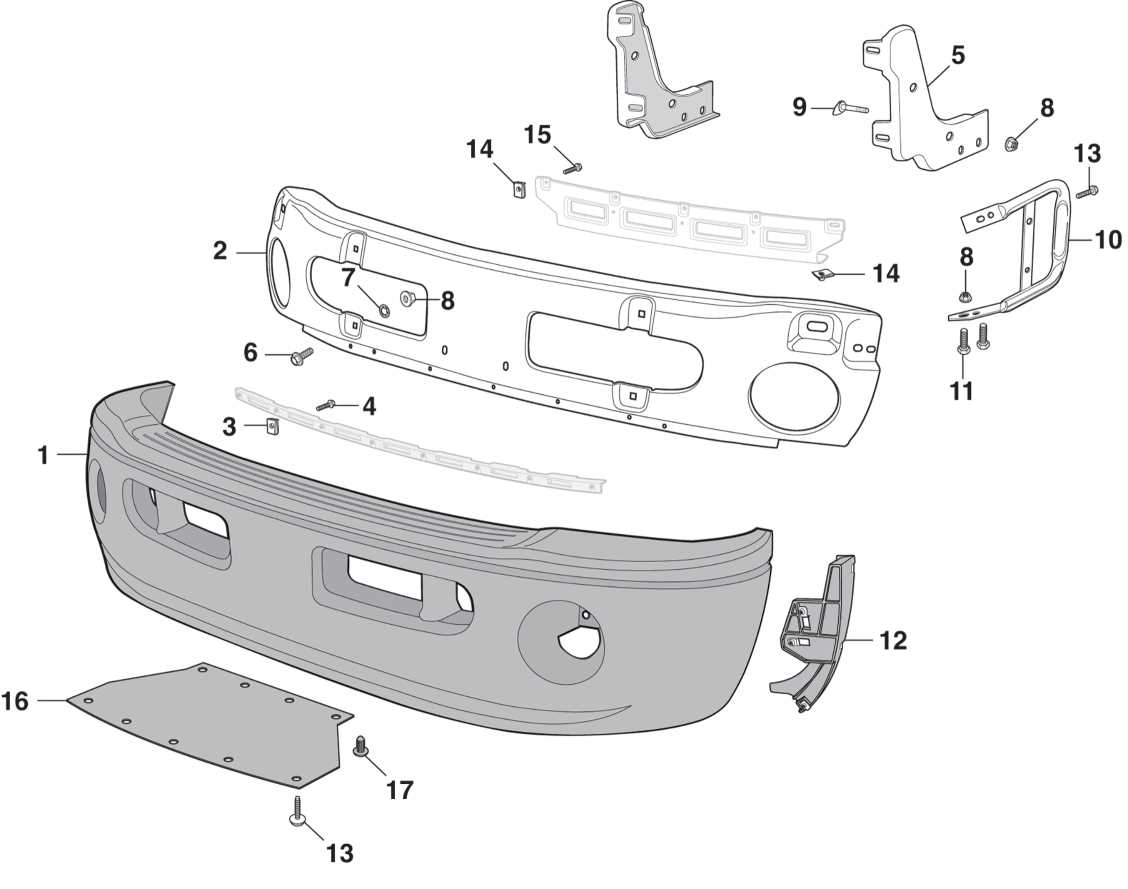 2004 dodge ram 2500 front end parts diagram