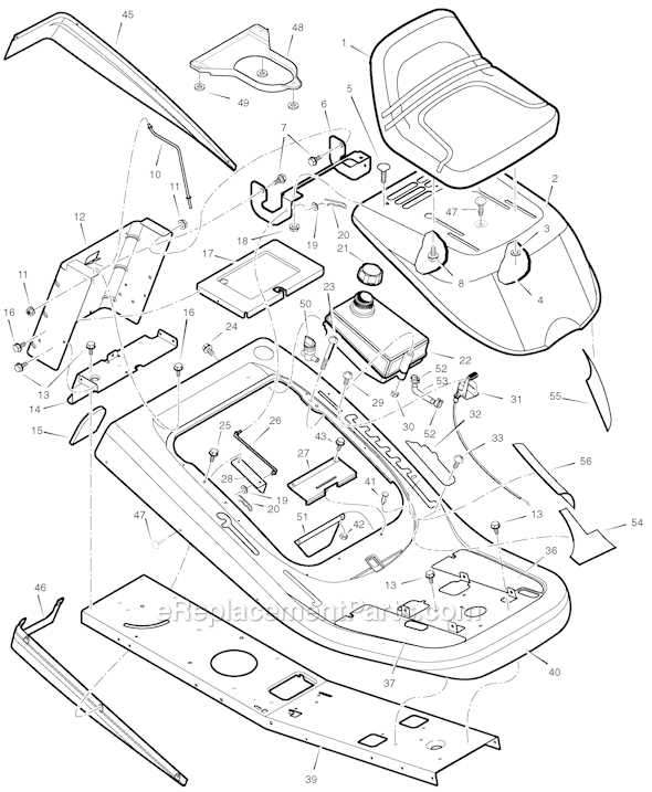 murray lawn mower deck parts diagram