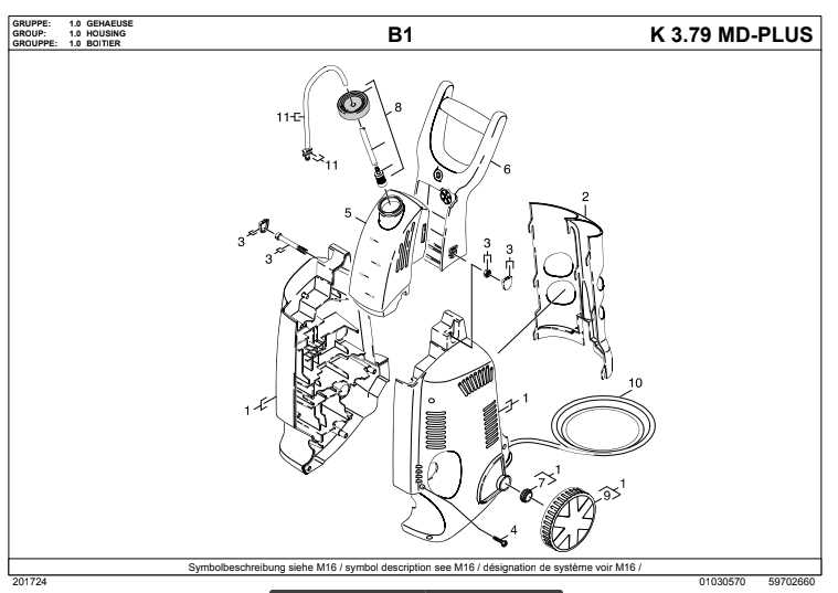 karcher k3 pressure washer parts diagram