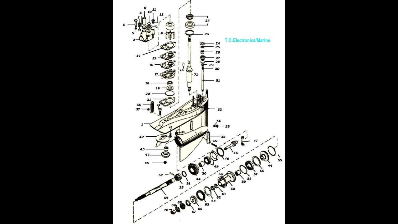 mercruiser alpha one lower unit parts diagram