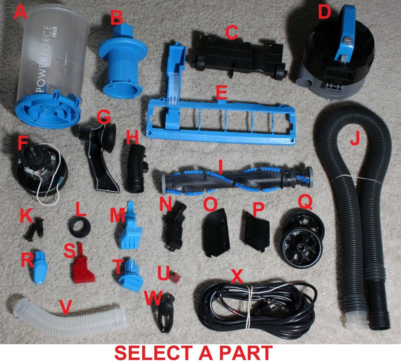 bissell 1240 parts diagram