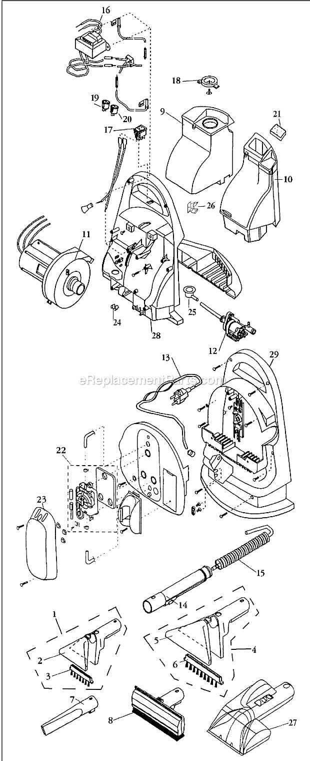 bissell spot clean pro parts diagram