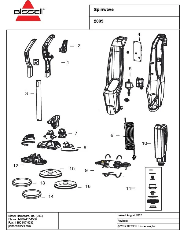 bissell spotbot pet parts diagram