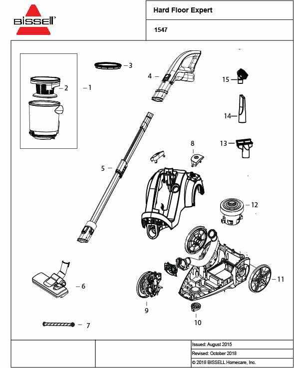 bissell vacuum cleaner parts diagram