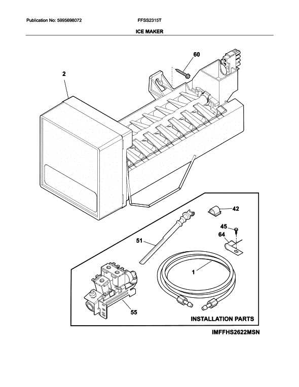 frigidaire side by side parts diagram