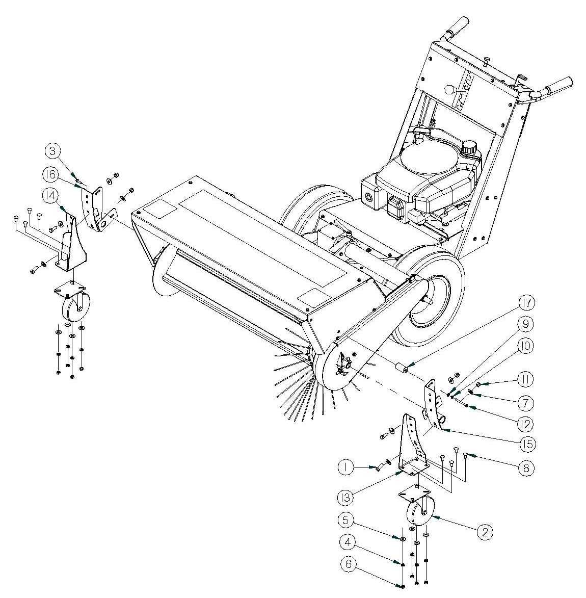 bluebird power rake parts diagram