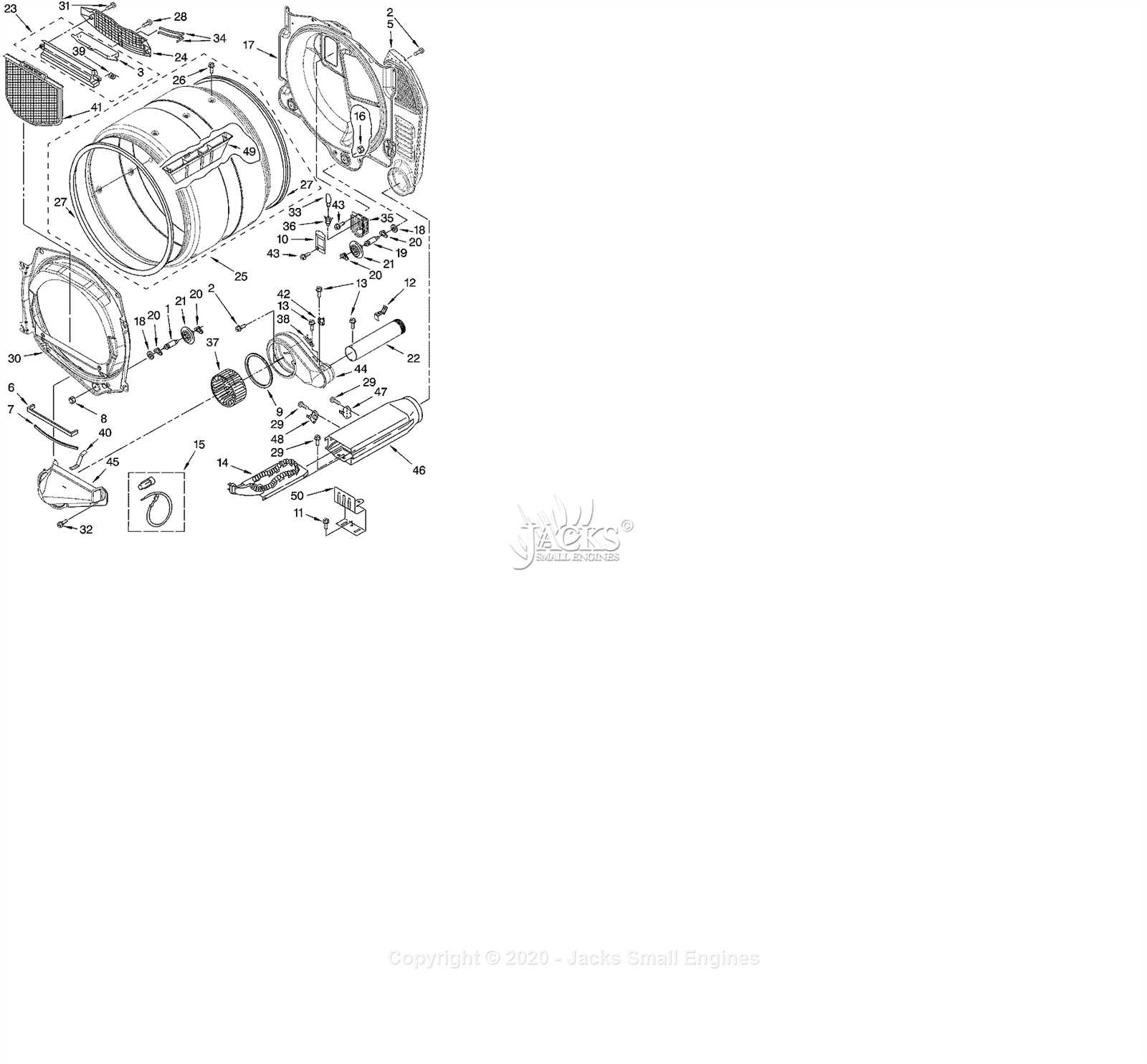 dryer parts diagram