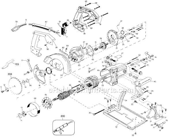 black and decker circular saw parts diagram