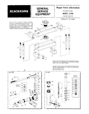 blackhawk floor jack parts diagram