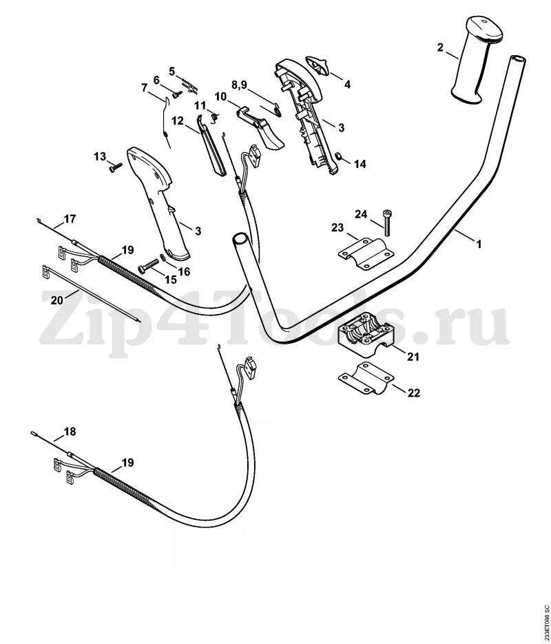 stihl fs85 parts diagram